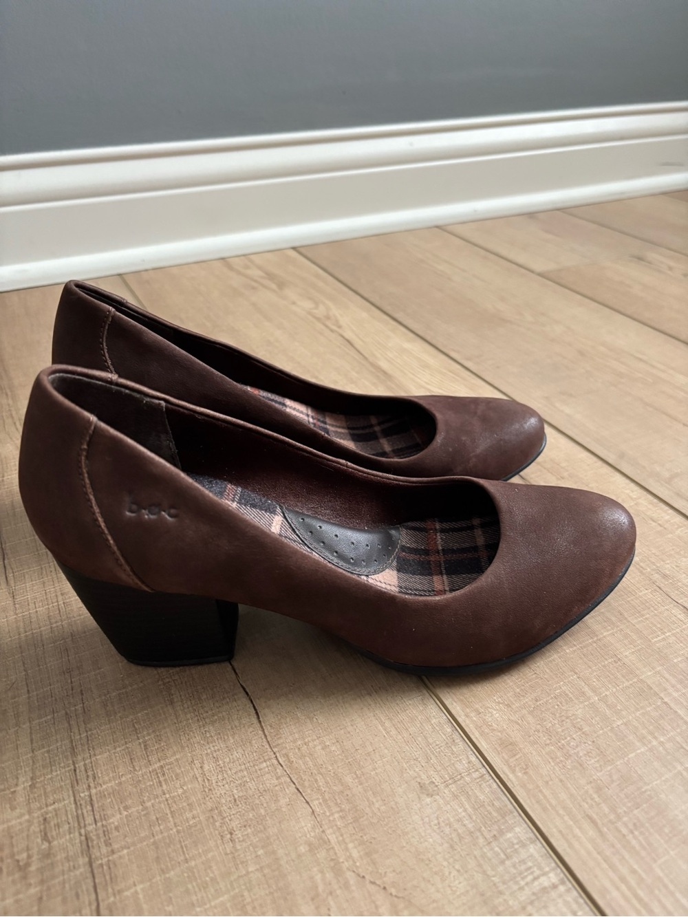 BOC Suede Block Heel Pumps
